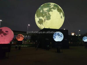 Globo de planetas inflables con iluminación LED gigante para el Festival de la luna del medio Otoño, decoración de eventos, globo de aire lunar - Product Image 2