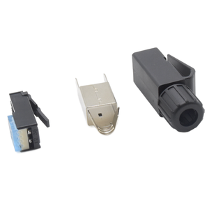 <span class=keywords><strong>RJ45</strong></span> nối nam shielded CAT5E 8p4c lắp ráp 4 pin công nghiệp không thấm nước cắm cho mạng với Brass Vật liệu liên hệ - Product Image 4