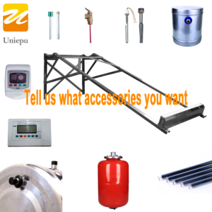 Prezzo competitivo 100L-250L riscaldamento solare termico tubo a vuoto sistema chiuso pressurizzato per la casa all'aperto bagno indipendente - Product Image 6