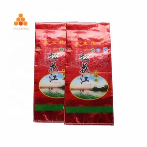 Bao Tải BOPP Nhiều Lớp 10Kg 25Kg 40Kg 50Kg Logo Tùy Chỉnh Với Bao Bì Dệt Hình Tam Giác Túi Gạo Hạt Đường