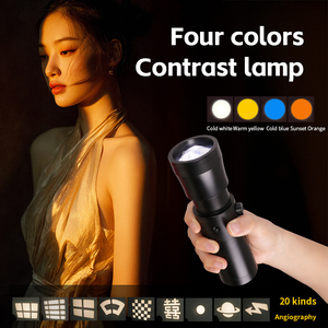 Kaliou-Lámpara de vídeo de contraste de cuatro colores recargable, con orificio de tornillo de 1/4 pulgadas, batería integrada para <span class=keywords><strong>estudio</strong></span> de fotografía Selfie - Product Image 3