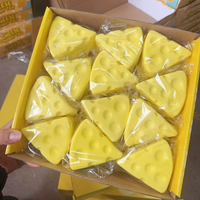 Bâton anti-stress souple en PU de 14 cm, jouet à presser en forme de bâton de fromage, marque Runfeng, best-seller