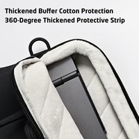 Sac à bandoulière pour ordinateur portable 13-14 pouces, résistant à l'eau et aux chocs, avec logo personnalisé, idéal pour les voyages d'affaires, vente en gros