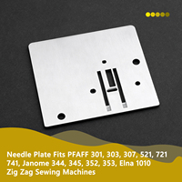 Plaque à aiguilles pour machine à coudre 730027007 649005004 98-730027-00 compatible avec Atlas Elna Janome/Newhome Kenmore Necchi Pfaff
