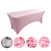 Nuoxin vente en gros de nappes en polyester bon marché d'extérieur couvertures de table pliantes ajustées par sublimation rectangle pour mariage et événements
