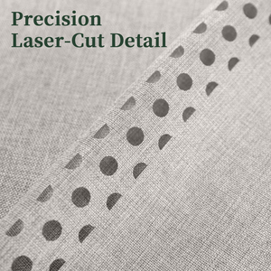 Banquet Tablecloth Polyester <b>Linen</b> Look Laser Cut Rectangle <b>Table</b> <b>Cloth</b> for Hotel Event Venue Bulk Orders - Product Image 4