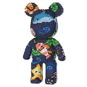 43CM Mpin Mini Micro Plastic Magic Figures <strong>Brick</strong> Toy Bearbrick Model Wholesale Home Decor Anime Bear Big Building <strong>Block</strong> Gift Set - Product Image 1