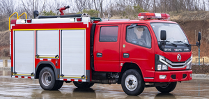 Camion de pompiers Dongfeng à double rangée de sièges, secours d'urgence, 4x2, réservoir d'eau, adapté à la lutte contre l'incendie dans les rues étroites - Product Image 4