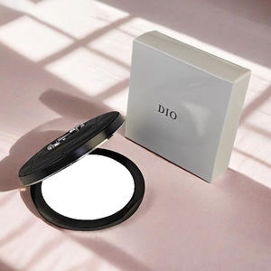 Miroir compact en PU, rond, double face, pliable, miroir de poche, parfait pour le bureau, les voyages, miroir portable - Product Image 3