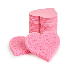 Biểu Tượng Tùy Chỉnh Sinh Thái Thân Thiện Với Trắng Tắm Tắm Phân Hủy Sinh Học Nén Gỗ Bột Giấy Cellulose Mặt Mặt Làm Sạch Miếng Bọt Biển Tấm - Product Image 4