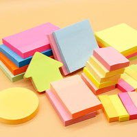 Bloc-notes transparent pastel kawaii, papeterie de couleur personnalisée, ensemble de notes autocollantes mignonnes claires et transparentes