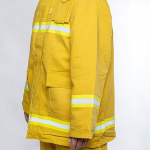 <span class=keywords><strong>Traje</strong></span> <span class=keywords><strong>de</strong></span> <span class=keywords><strong>Bombero</strong></span> <span class=keywords><strong>Amarillo</strong></span> Ignífugo y Antiestático con Tiras Reflectantes para la Lucha Contra Incendios Industriales y Rescate Forestal CN - Product Image 5