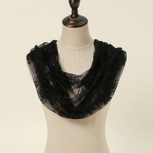 Fil à cils double couleur noir et blanc avec tête ronde Nouveau <span class=keywords><strong>voile</strong></span> respirant en dentelle au printemps et en été - Product Image 5