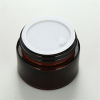 Pot en verre rose mat de luxe de 1oz 2oz cosmétique 5g 10g 20g 30g 50g 100g 1oz pot de crème en verre dépoli rose ambré avec couvercle