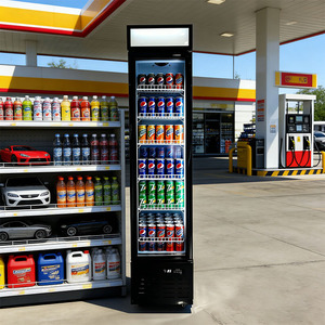 Réfrigérateur commercial populaire en promotion pour la présentation d'aliments et de boissons avec porte vitrée - Product Image 1