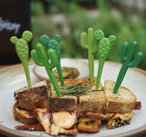 Bento-<span class=keywords><strong>mini</strong></span> horquilla de granja de animales <span class=keywords><strong>para</strong></span> niños, bento de frutas de dibujos animados, señal decorativa de plástico creativa, variedad de tenedores - Product Image 5