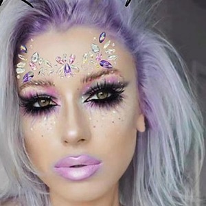 Pegatina ostentosa para tatuaje, pegatina de diamante de imitación para cara, nuevo diseño, arte corporal, joyería facial temporal, venta al por mayor - Product Image 1
