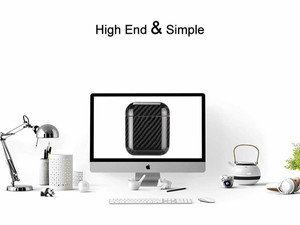 Étui personnalisé en fibre de carbone 100% réelle pour écouteurs Apple <span class=keywords><strong>AirPods</strong></span> <span class=keywords><strong>Pro</strong></span> 1/2, écouteurs intra-auriculaires - Product Image 4
