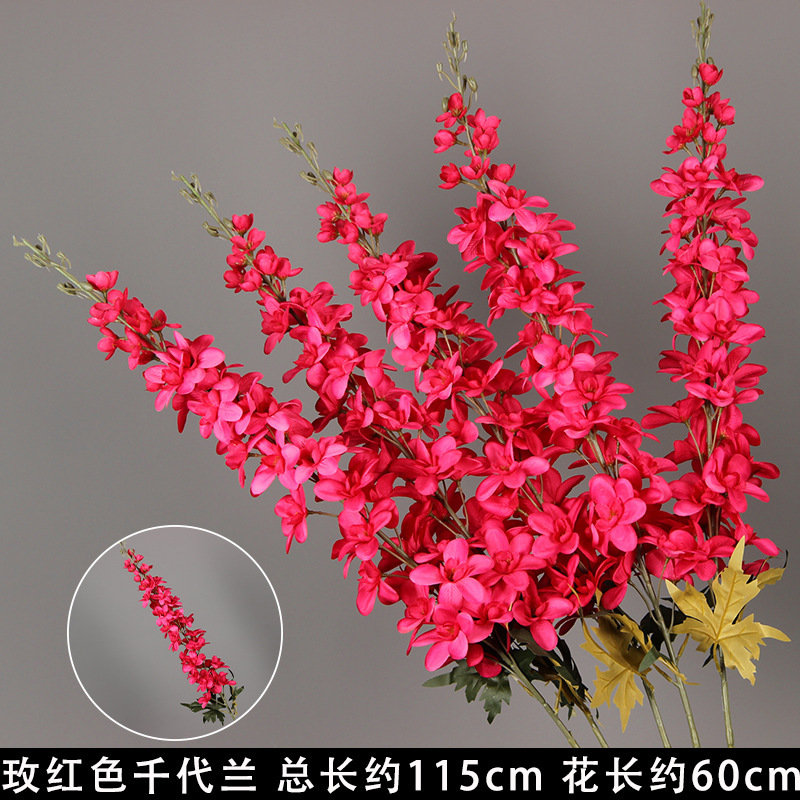 Rose-red Thousand-Year Orchid Branch