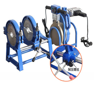 Four Ring Manual Butt Welding Machine For Pe Pipes 50 200 Mm Hot Melt Pipe Welder With Pressure Screw - Product Image 2