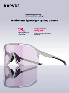 Gafas Deportivas Fotocromáticas Semi-Montura Flying Bird <span class=keywords><strong>para</strong></span> Ciclismo con Almohadillas Nasales Ajustables <span class=keywords><strong>para</strong></span> Mujer - Product Image 5