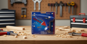 Pistola per colla a caldo Blue Ice 100W elettrica con diametro 1/2 pollice, utensile fai da te in plastica - Product Image 2