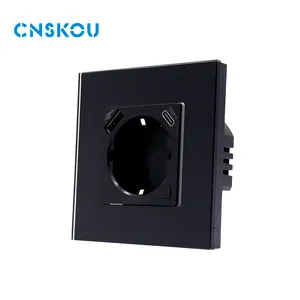 CNSKOU 최신 디자인 PD20W 에너지 절약 USB 유형 C 고속 충전기 스마트 홈 TUYA 와이파이 스마트 소켓 알렉사 구글 홈 앨리스