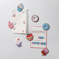 Süßes Dessert-Cupcake-Muster Weicher PVC-Kühlschrankmagnet Individuelle Heimdekoration Kühlschrankaufkleber für Werbegeschenke