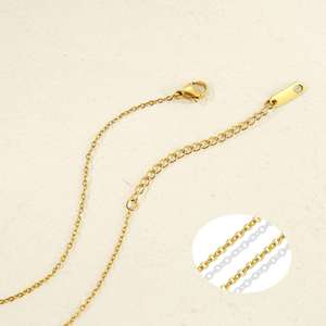 Collar con Piedra de Nacimiento Más Vendido 2026 para Mujer, Chapado en Oro de 18K, Acero Inoxidable, Colgante de Zirconia, Joyería de Cumpleaños, Venta al por Mayor a Granel - Product Image 3