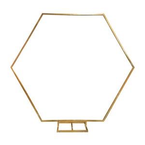 Wedding <b>Party</b> Supplies Metal Gold Arch Frame Flower Stand Arch <b>Backdrop</b> for Wedding Decorations - Product Image 6