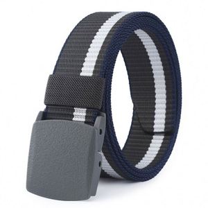 Ceinture tactique en toile de nylon avec boucle automatique en alliage pour hommes, confortable, longueur personnalisable, style vintage, personnalisable - Product Image 2