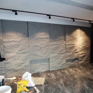 Yeni tip 3D Pu taş duvar paneli faux Pu taş duvar paneli makinesi duvar dekorasyon için - Product Image 5