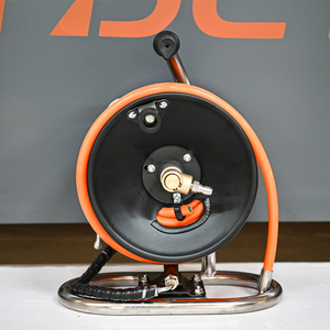 Amjet cuộn ống cầm tay bằng thép không gỉ cầm tay có thể quấn tới 50 mét ống cho máy bay phản lực thoát nước - Product Image 6