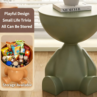 Table d'appoint circulaire créative pour canapé, table mobile miniature, petite table basse pour chambre et salon