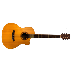 Guitare acoustique Tanglewood, échelle 650 mm, corps en acajou, finition satinée naturelle, modèle cutaway - Product Image 3