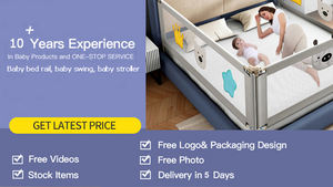 Verstellbares Bettschutzgitter für Kleinkinder, Tragbares Bettgitter, Bestseller, Sicherheits-Bettgitter für Babys, Schutzgitter für Kingsize-Betten - Product Image 2