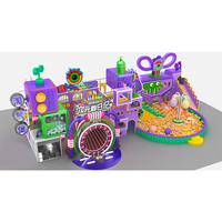 Château gonflable éducatif pour enfants de haute qualité, marque Dola, pour usage commercial en intérieur, parc d'attractions, garantie 1 an, capacité supérieure à 100 joueurs