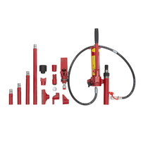 Kit de vérins hydrauliques fendus de 4 tonnes avec soupape de sécurité intégrée, équipement portable pour la réparation de bosses de carrosserie et l'expansion de tôles