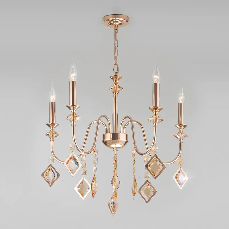 Mdwell — lustre classique en cristal doré K9, luxueux et moderne