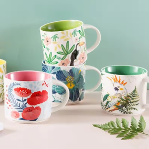 Mug à thé en céramique fait main de 450 ml, haute qualité, design de logo personnalisé, pour la maison, le bureau, le petit-déjeuner, les flocons d'avoine, passe au lave-vaisselle et au micro-ondes, excellent - Product Image 2