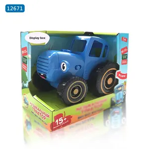 Kyk Farm inercia ingeniería educativa mano-empujar tirar iluminación música lindo granjero vehículo azul Tractor juegos <span class=keywords><strong>de</strong></span> juguetes <span class=keywords><strong>de</strong></span> plástico - Product Image 3
