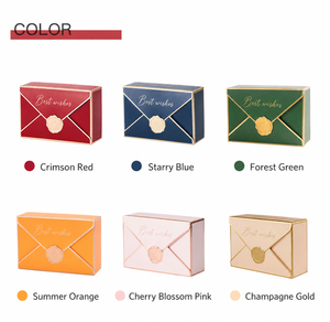 Luxury Elegant Envelope Candy <b>Box</b> Custom Logo Printed Wedding Party Favors Chocolate Paper Gift <b>Box</b> - Product Image 4