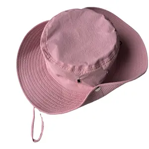 בציר קאובוי ורוד דייג כובע נשי לצייר חבל קיץ חיצוני העפלה כובע אישיות רחב ברים צל אגן כובע גברים