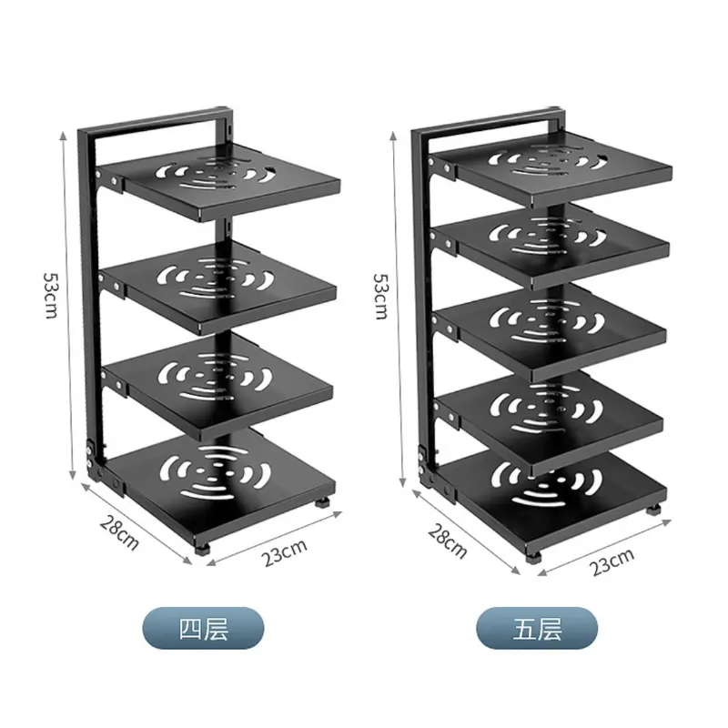 Töpfe und Pfannen Lager regal Küchen regal unter Waschbecken Schränke Mehr schicht ige verstellbare Top flappen Arbeits platte für Seitens chale