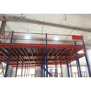 Rak Gudang Penyimpanan Berat Rak Mezzanine Baja Lantai Mezzanine Struktur Baja Platform untuk Gudang Kargo - Product Image 4