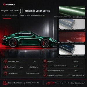 Película de Vinilo TPU para Envoltura de Vehículos, Cambio de Color OEM, Acabado Brillante, Envoltura Completa del Vehículo, Garantía de 5 Años; Venta Directa de Fábrica, Venta al por Mayor Transfronteriza - Product Image 2