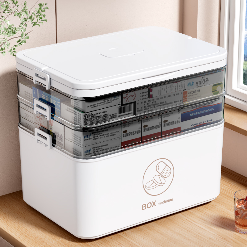 New Style First Aid Kit Home Use Household Medical Emergency Multi-functional Medical Aid Drug Storage Box