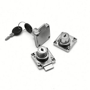 Modern Furniture <b>Locks</b> for Desk Swivel & Square Bolt <b>Lock</b> for Metal File <b>Cabinets</b> Office Wardrobes Drawers Bedroom Workshop - Product Image 4