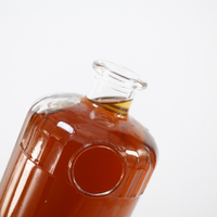 Haute Qualité Super Flint Rond Vide 500ml 750ml Vodka Whisky Gin Brandy Tequila Rhum Bouteilles En Verre Bouteille D'alcool En Verre