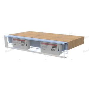 Meethope porta cartellino del prezzo ESL Rail supporto per etichette in plastica con copertura protettiva per ripiano, si adatta Hanshow Pricer Zkong SoluM ESL - Product Image 4